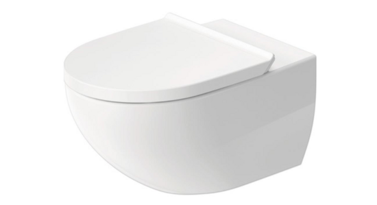 Duravit piekārtais pods ar SC vāku Architec Rimless 365x575mm, balts